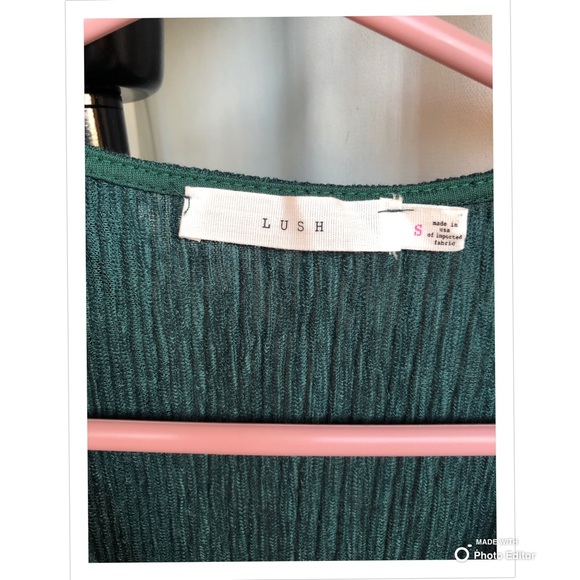 Hunter green midi dress. - Picture 3 of 4